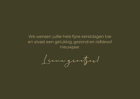 Kerstkaart letters XMAS gouden randje met eigen foto's erin 3