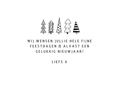 Kerstkaart lieve kerstgroet sterren 3