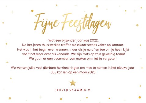 Kerstkaart make it a December to remember zakelijk 3