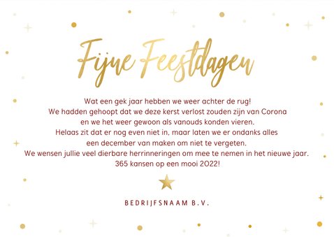 Kerstkaart make it a December to remember zakelijk 3
