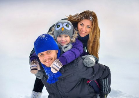 Kerstkaart Merry and Bright goud zwart met foto 2