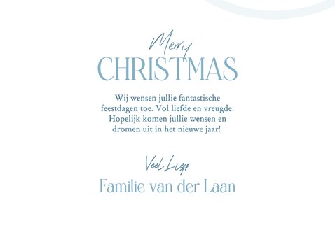 Kerstkaart met dorpje met huisjes in de sneeuw 3