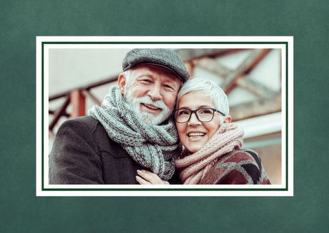 Kerstkaart met eigen mooie foto kersttakjes en hulst 2