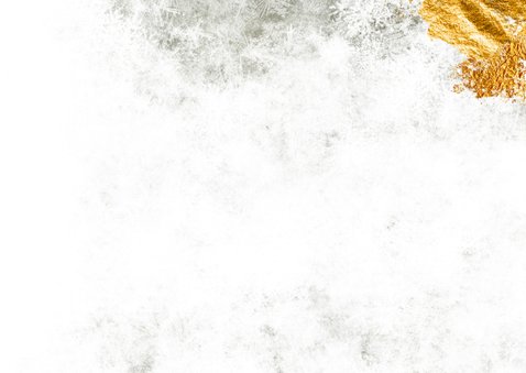 Kerstkaart met foto en kerstboom Achterkant