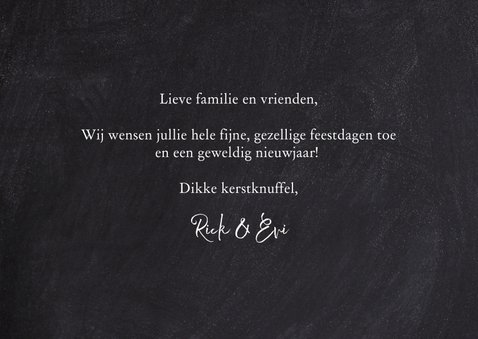 Kerstkaart met foto, lampjes en 'wonderful XMAS' 3