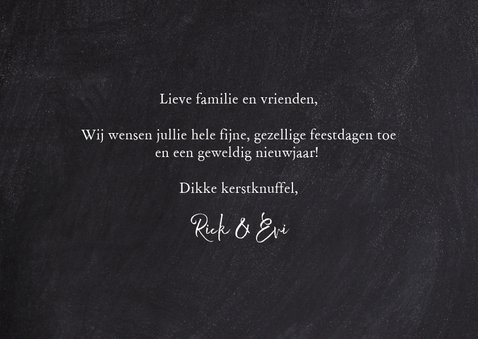 Kerstkaart met foto, lampjes en 'wonderful XMAS' 3