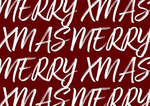 Kerstkaart met handgeschreven tekst en foto 2