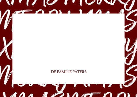 Kerstkaart met handgeschreven tekst en foto 3
