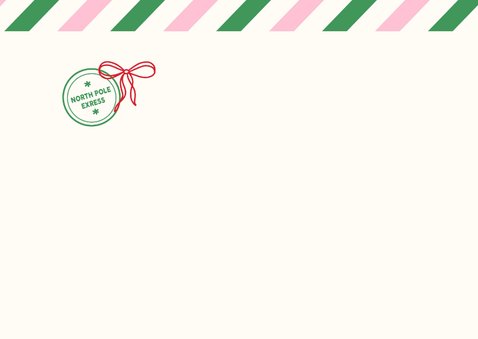 Kerstkaart met liefs vanaf de Noordpool 2