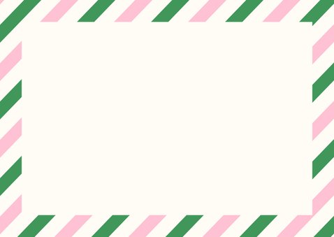 Kerstkaart met liefs vanaf de Noordpool Achterkant