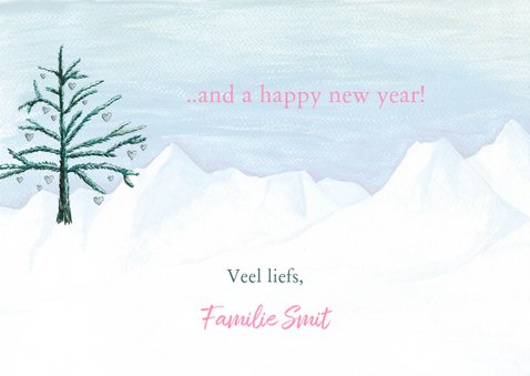 Kerstkaart met lieve eskimo's 3