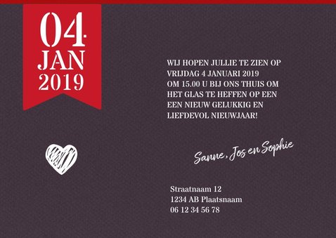 Kerstkaart met rode besjes achtergrond 3