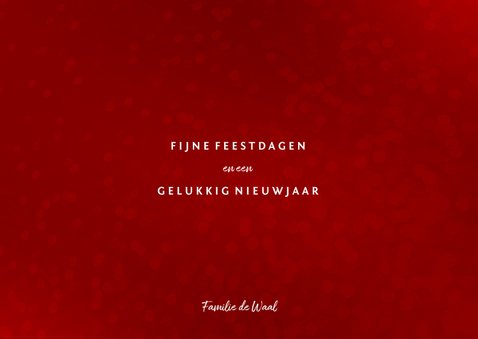 Kerstkaart met typografische kerstboom en foto 3