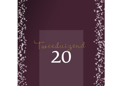 Kerstkaart modern, met foto sterretjes en tekst in goudlook 2