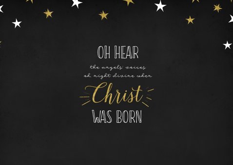 Kerstkaart Oh holy night lyrics 2
