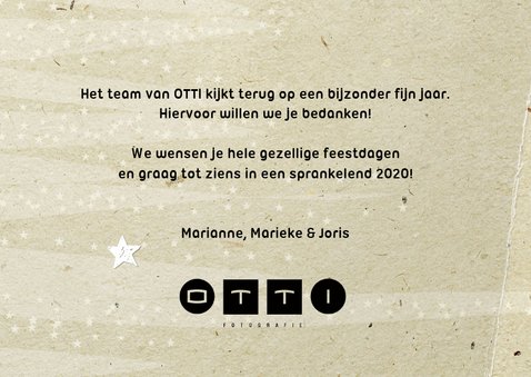 Kerstkaart papers - foto en logo 2020 3