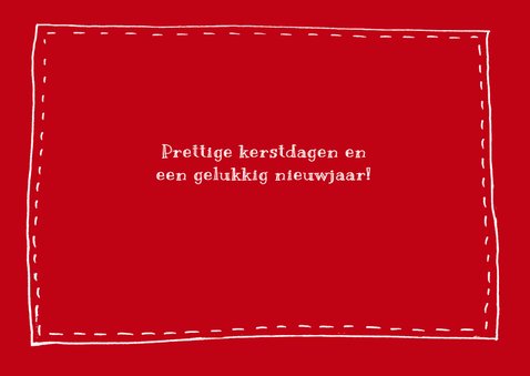 Kerstkaart handlettering foto rood 2