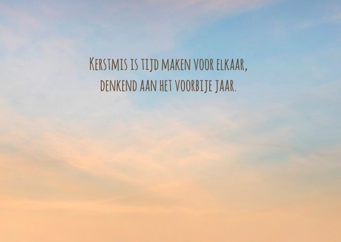 Kerstkaart schapen in de winter 2