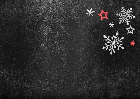Kerstkaart stempel 2020 sterren rood 2