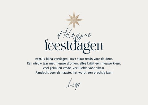 Kerstkaart sterren lichtpuntjes voor 2027 fijne feestdagen 3