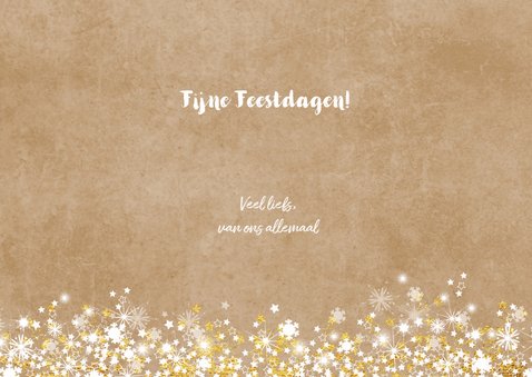 Kerstkaart stijlvol foto kraft romantisch 3