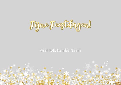 Kerstkaart stijlvol met foto, sterren en twinkelingen 3