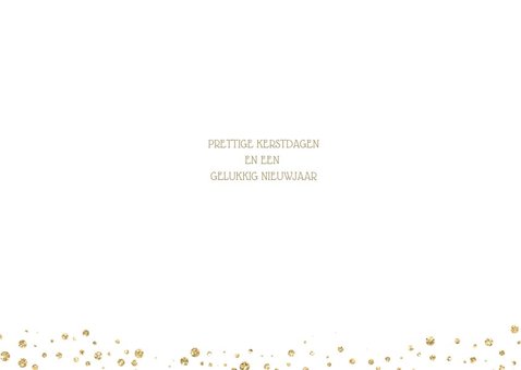 Kerstkaart stippen Goud 3