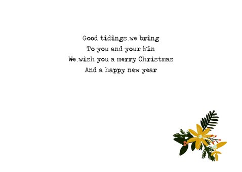 Kerstkaart streep -HM 3