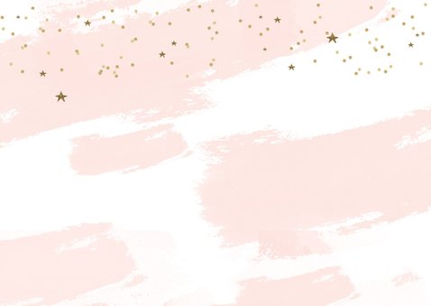 Kerstkaart tekst goudlook confetti sterren 2