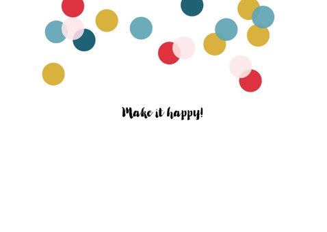 Kerstkaart typografie feestelijk vrolijk confetti 2