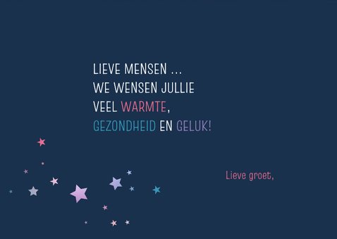 Kerstkaart Warme wensen 3