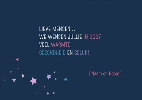 Kerstkaart warme wensen 3
