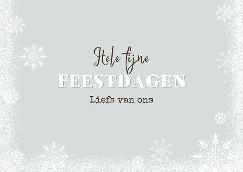 Kerstkaart winter liefde hart hot boomstam foto 3