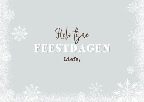 Kerstkaart winter liefde hart hot boomstam foto 3
