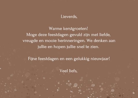 Kerstkaart winters landschap met hert 3