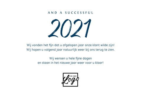 Kerstkaart zakelijk algemeen kerstboom goud foto sterren 3