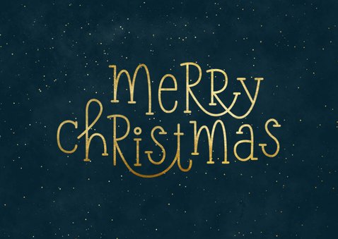 Kerstkaart zakelijk met typografie en foto's 2