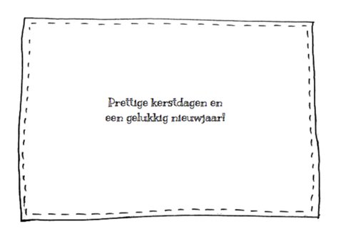 Kerstkaart zwartwit tekst & foto 2