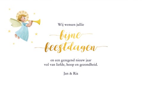Kerstkaartje met kerstengeltjes 3