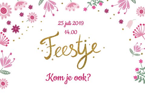 Kinderfeestje bloemen 2