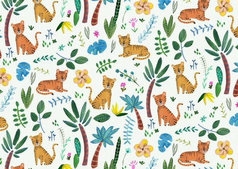 Kinderfeestje dieren tijgers 1 jaar 2