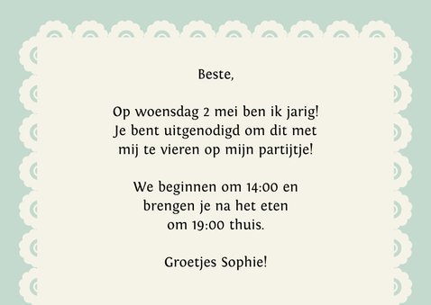 Kinderfeestje hertje pastel kant 2