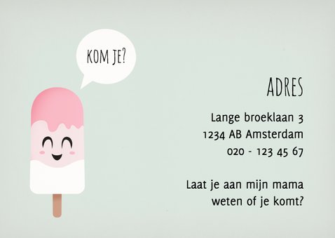 Kinderfeestje ijsje meisje 3