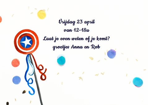 Kinderfeestje jongen confetti 3