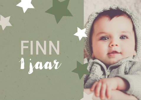 Kinderfeestje met sterren foto in je eigen kleur 2