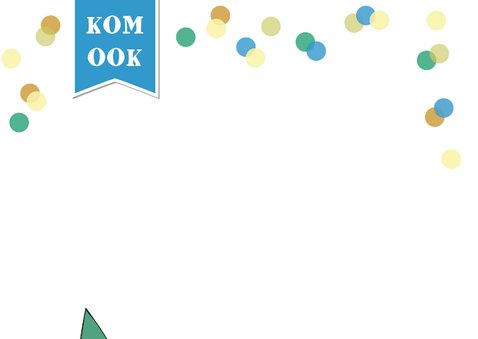 Kinderfeestje uitnodiging met gezellige beer 2