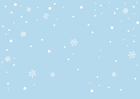 Kinderfeestje uitnodigingskaart winter vosje Achterkant