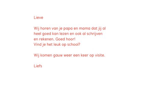 Kinderkaart alle letters van het alfabet 3