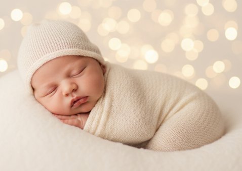 Klassiek fotokaartje merry little christmas grote foto 2