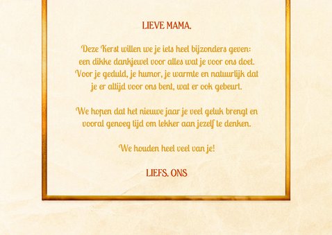 Klassieke waardebon bedankt met kerstballen 3